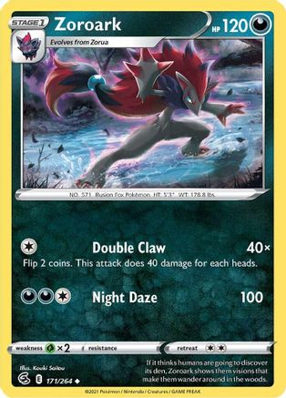 Zoroark 171/264  SWSH08 Fusion Strike - Uncommon