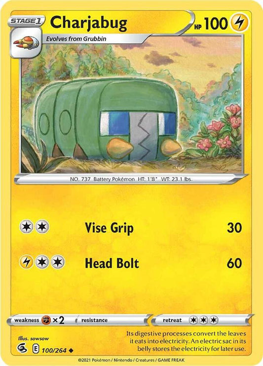 Charjabug 100/264 (SWSH08: Fusion Strike) 