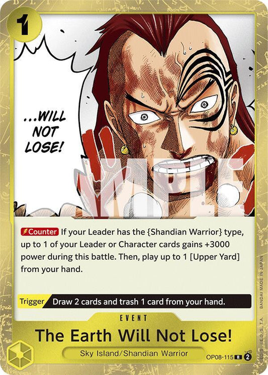 The Earth Will Not Lose! OP08-115 (Two Legends)  - Foil