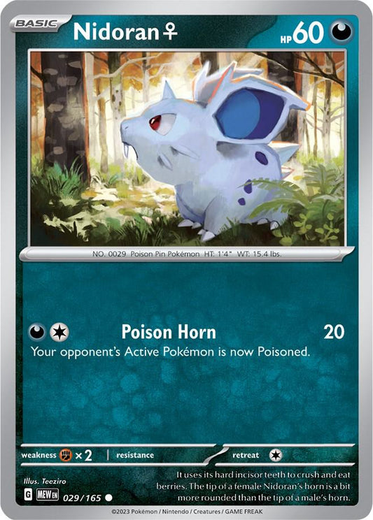 Nidoran F 029/165 (SV: Scarlet & Violet 151) 