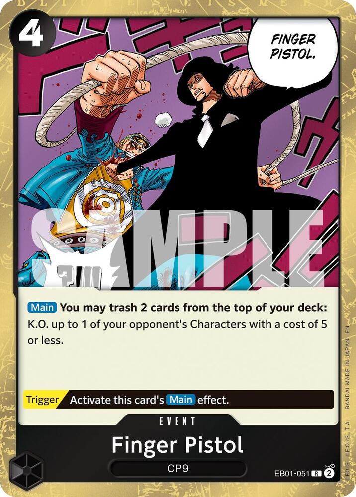 Finger Pistol (Reprint) EB01-051 (Premium Booster -The Best- Vol. 2)  - Foil