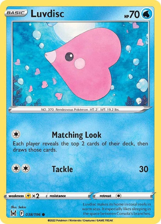 Luvdisc 038/196 (SWSH11: Lost Origin) 