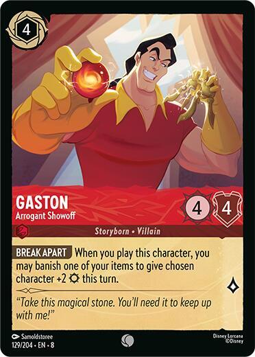 Gaston, Arrogant Showoff 129/204 (Reign of Jafar)  - Cold Foil