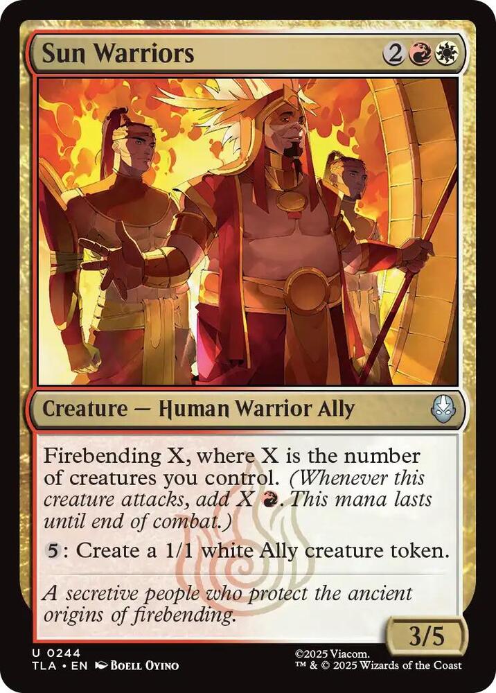 Sun warriors 244/286 (Avatar: The Last Airbender)  - Foil