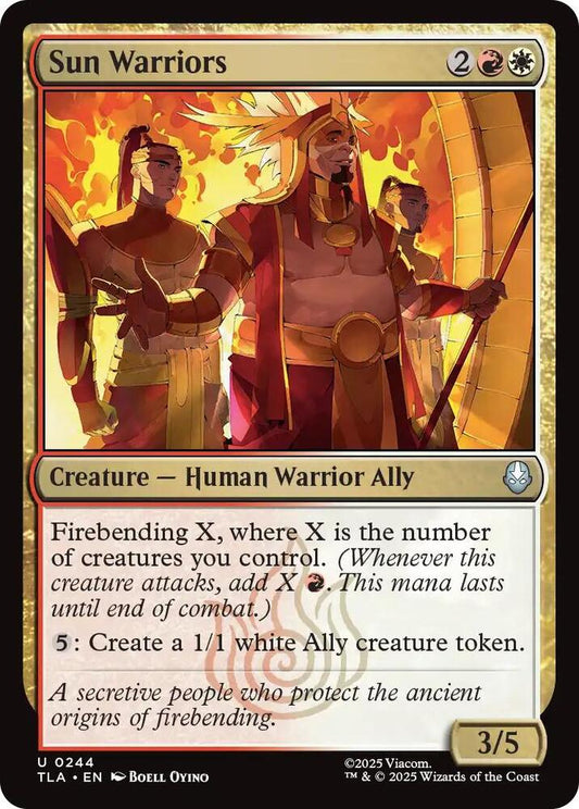 Sun warriors 244/286 (Avatar: The Last Airbender)  - Foil
