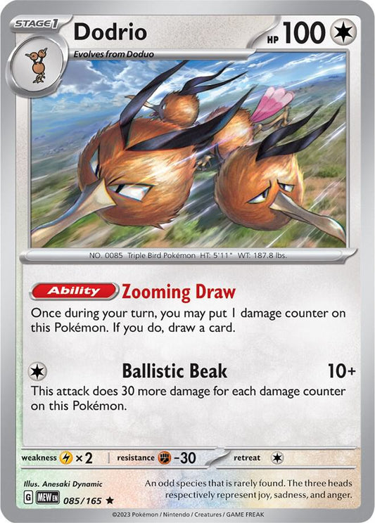 Dodrio 085/165 (SV: Scarlet & Violet 151)  - Holofoil