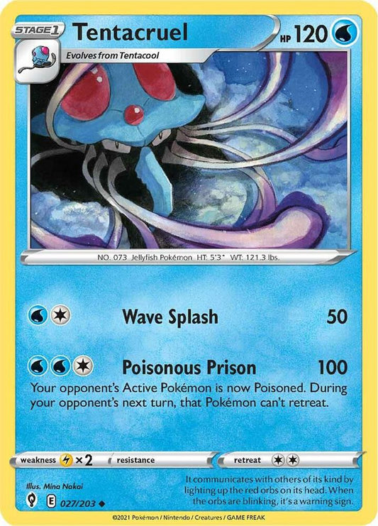 Tentacruel 027/203 (SWSH07: Evolving Skies) 