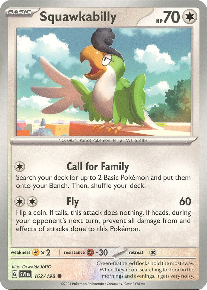 Squawkabilly 162/198 (SV01: Scarlet & Violet Base Set) 
