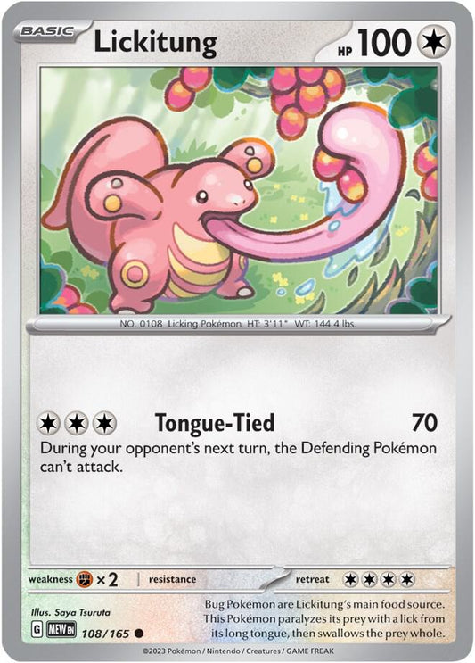 Lickitung 108/165 (SV: Scarlet & Violet 151) 
