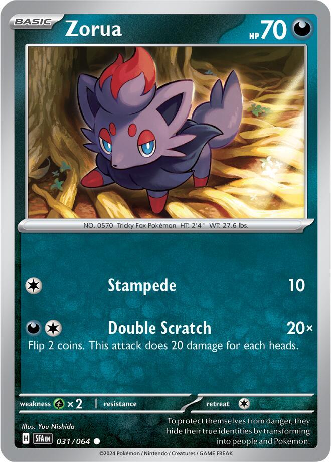 Zorua 031/064 (SV: Shrouded Fable) 