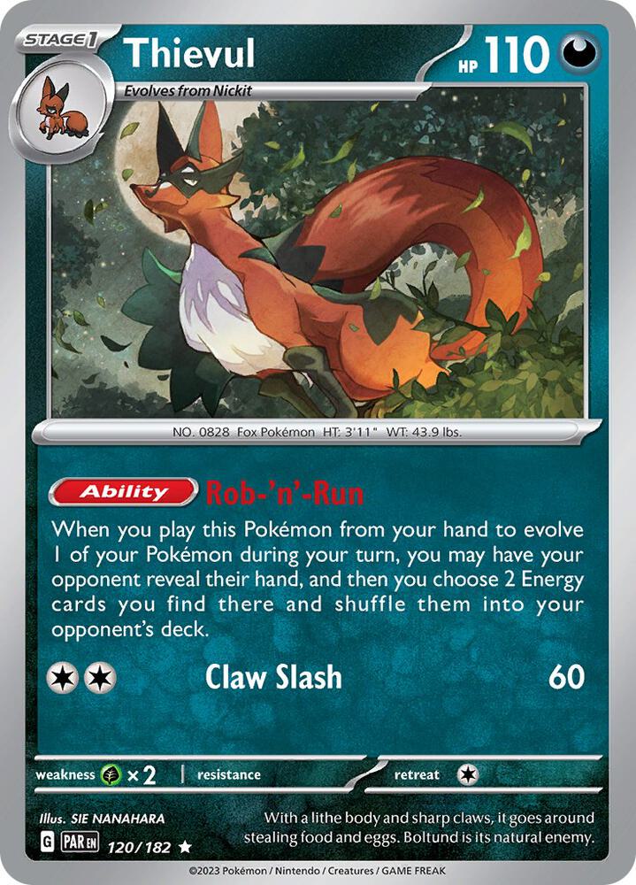 Thievul 120/182 (SV04: Paradox Rift)  - Holofoil