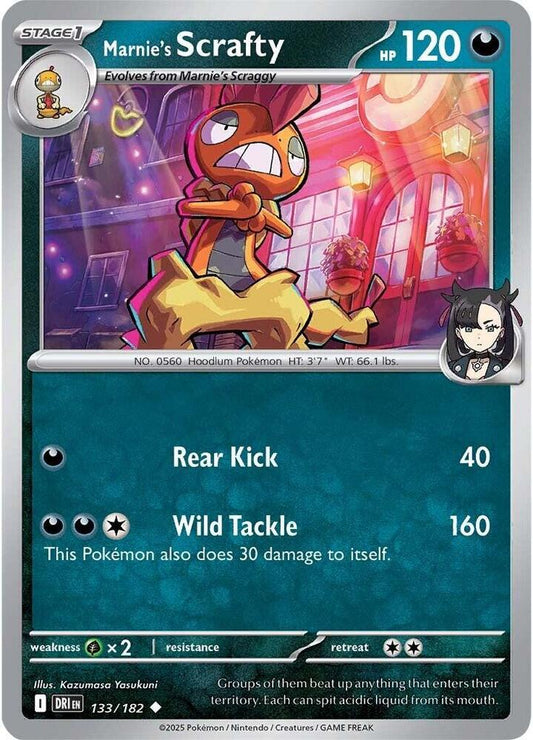 Marnie's Scrafty 133/182 (SV10: Destined Rivals) 