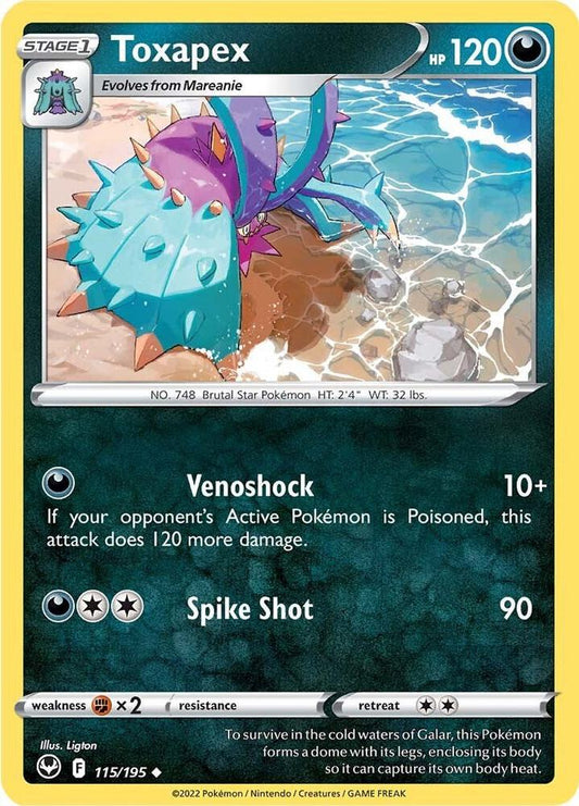 Toxapex 115/195 (SWSH12: Silver Tempest) 