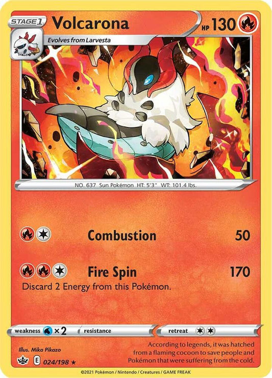 Volcarona 024/198 (SWSH06: Chilling Reign) 