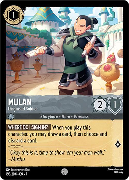 Mulan, Disguised Soldier 193/204 (Archazia's Island) 