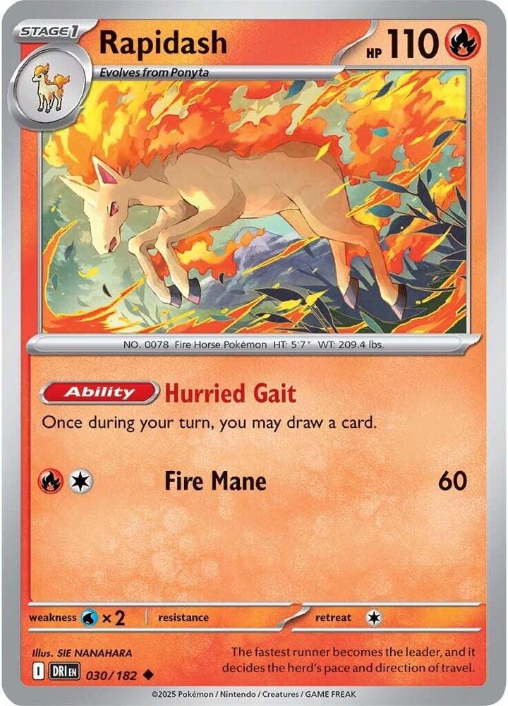 Rapidash 030/182 (SV10: Destined Rivals) 