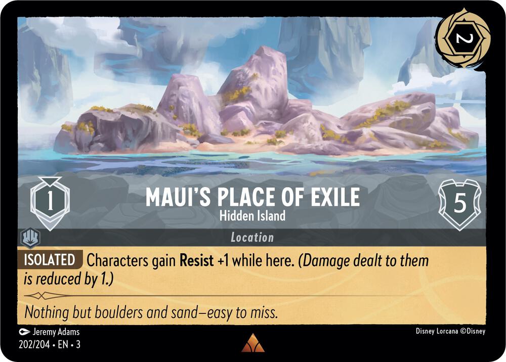 Mauis Place of Exile Hidden Island 202/204 (Into the Inklands) 