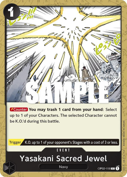 Yasakani Sacred Jewel OP02-118 (Paramount War) 