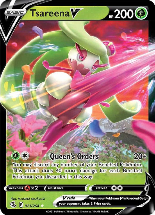Tsareena V 021/264 (SWSH08: Fusion Strike)  - Holofoil