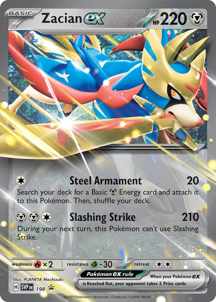 Zacian ex 198 (SV: Scarlet & Violet Promo Cards)  - Holofoil