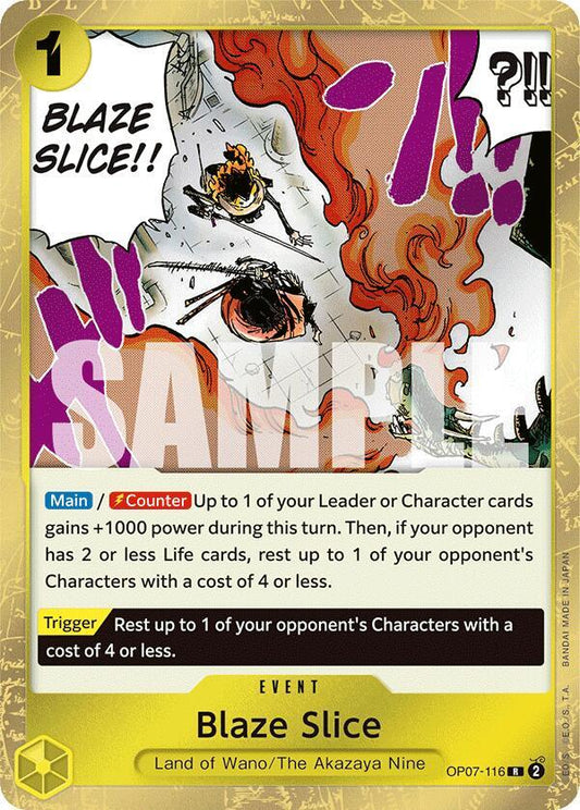 Blaze Slice OP07-116 (500 Years in the Future)  - Foil