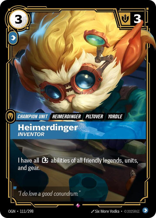 Heimerdinger - Inventor 111/298 (Origins)  - Foil