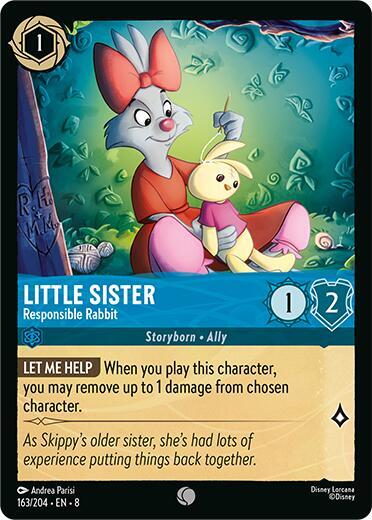 Little Sister, Responsible Rabbit 163/204 (Reign of Jafar)  - Cold Foil