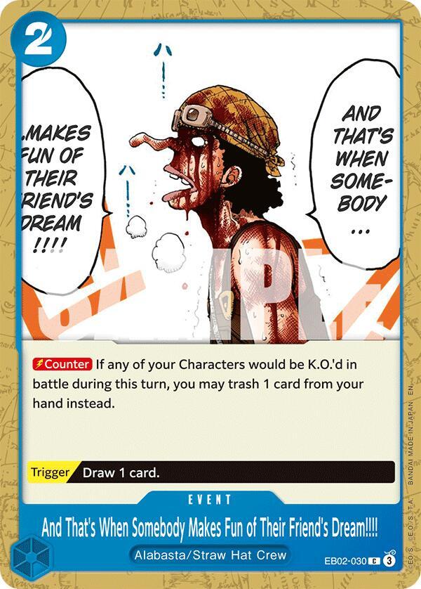 And That's When Somebody Makes Fun of Their Friends Dream!!!! EB02-030 (Extra Booster: Anime 25th Collection) 