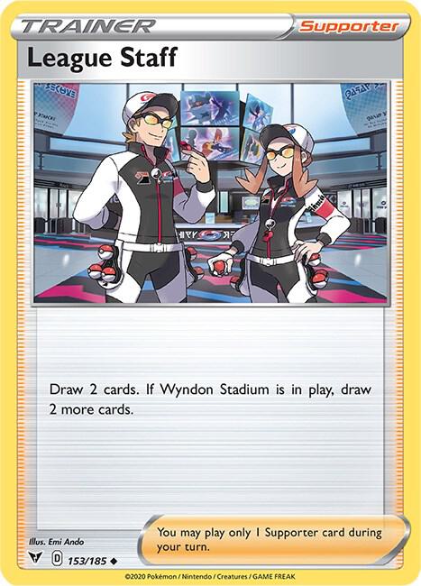 League Staff 153/185 (SWSH04: Vivid Voltage) 