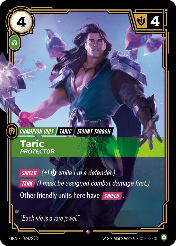 Taric - Protector 74/298 (Origins)  - Foil