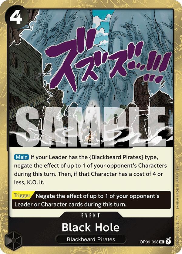 Black Hole OP09-098 (Premium Booster -The Best- Vol. 2)  - Pirate Foil