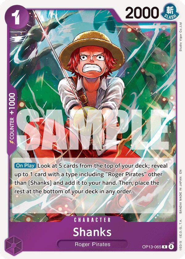 Shanks OP13-065 (Carrying On His Will)  - Foil