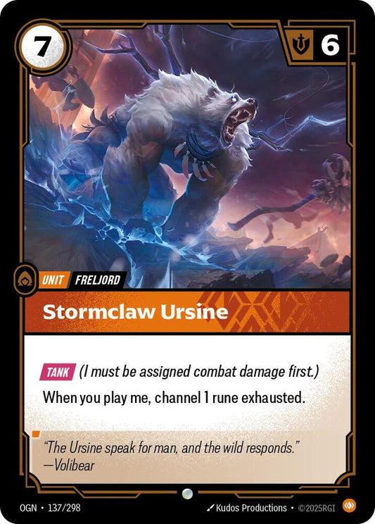 Stormclaw Ursine 137/298 (Origins)  - Foil