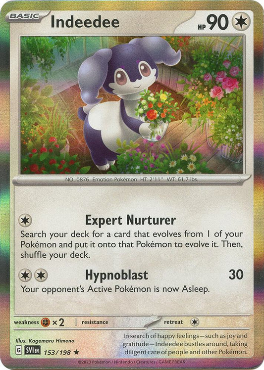 Indeedee 153/198 (SV01: Scarlet & Violet Base Set)  - Holofoil