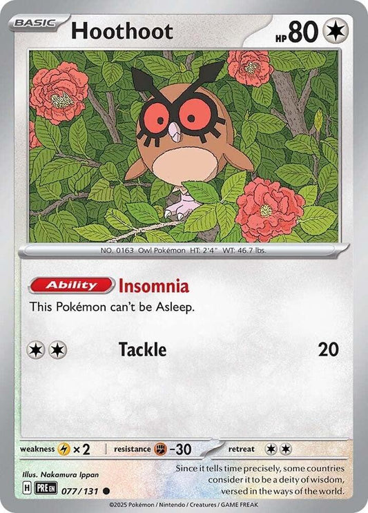 Hoothoot 077/131 (SV: Prismatic Evolutions) 