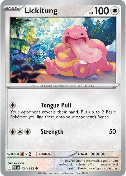 Lickitung 124/162 (SV05: Temporal Forces)  - Reverse Holofoil