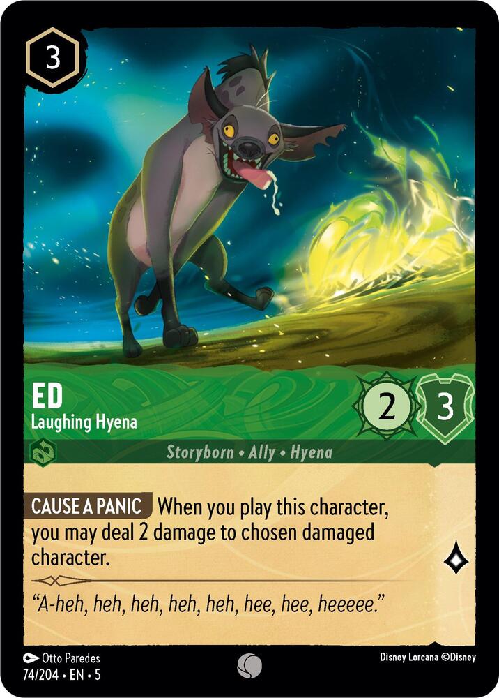 Ed Laughing Hyena 74/204 (Shimmering Skies) 