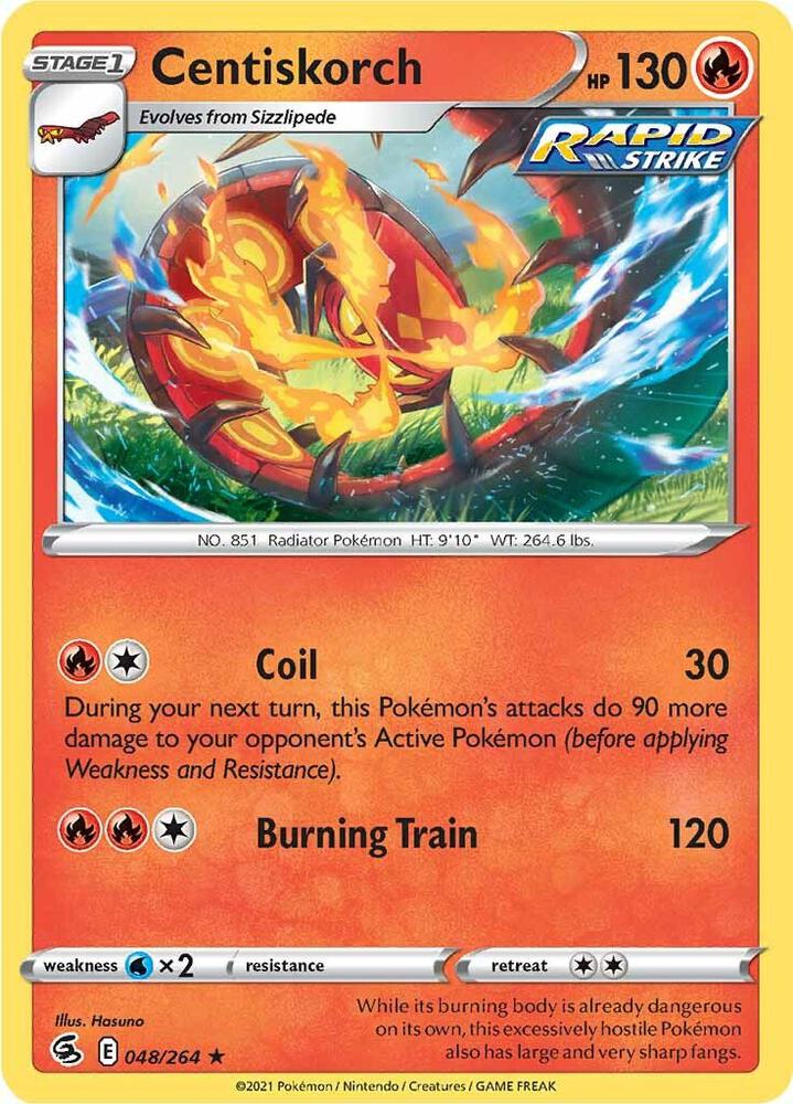 Centiskorch 048/264 (SWSH08: Fusion Strike) 