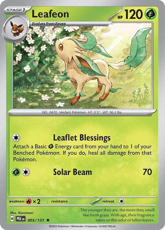Leafeon 005/131 (SV: Prismatic Evolutions)  - Holofoil