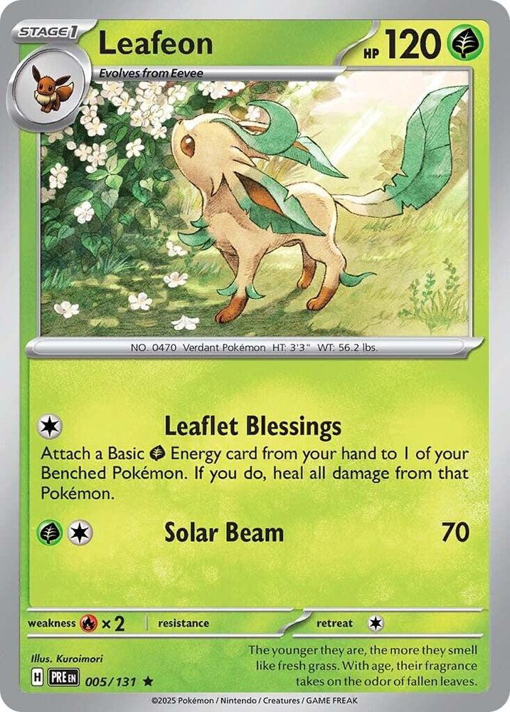 Leafeon 005/131 (SV: Prismatic Evolutions)  - Holofoil