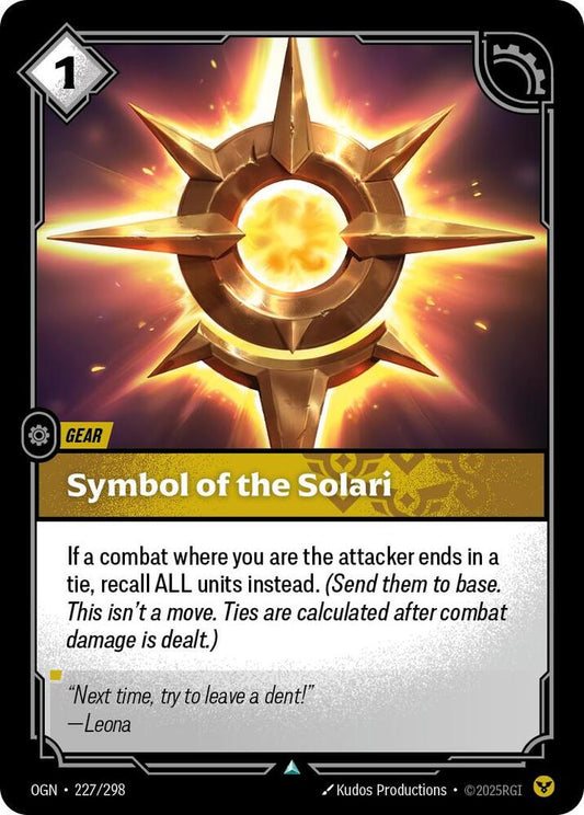 Symbol of the Solari 227/298 (Origins) 