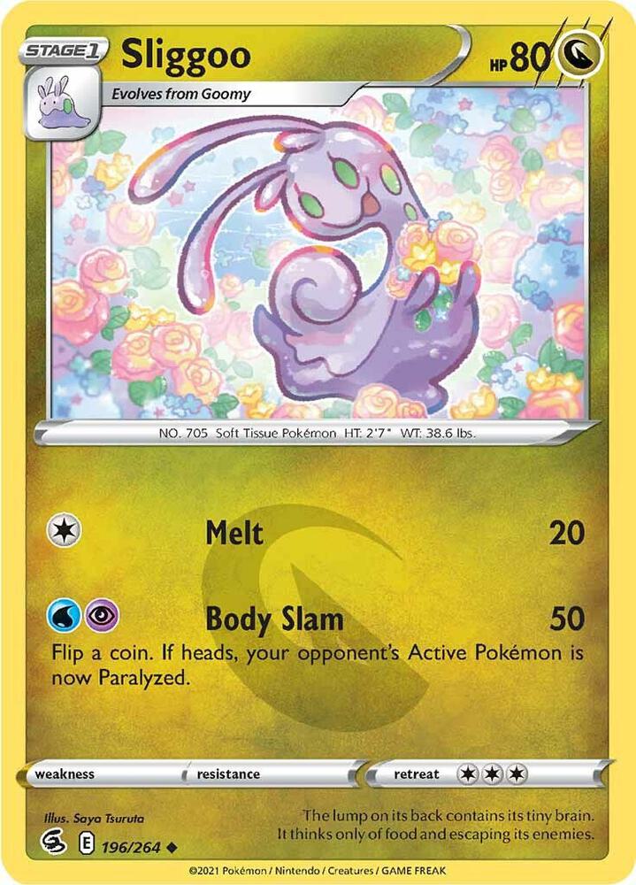 Sliggoo 196/264 (SWSH08: Fusion Strike) 