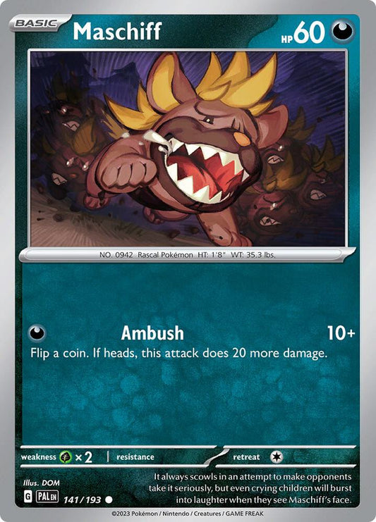 Maschiff 141/193 (SV02: Paldea Evolved) 