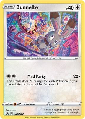 Bunnelby SWSH082 (SWSH: Sword & Shield Promo Cards)  - Holofoil