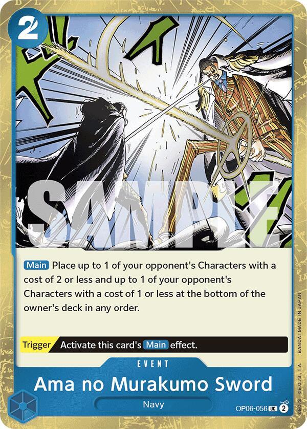 Ama no Murakumo Sword Jolly Roger Foil OP06-056 (Premium Booster -The Best-)  - Foil