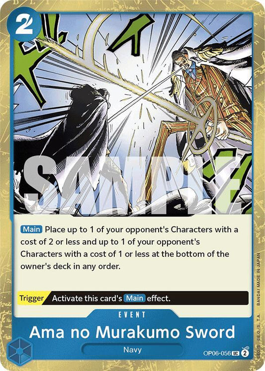 Ama no Murakumo Sword Jolly Roger Foil OP06-056 (Premium Booster -The Best-)  - Foil