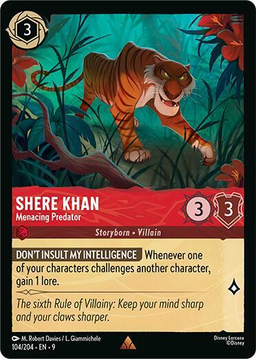 Shere Khan Menacing Predator 104/204 (Fabled) 