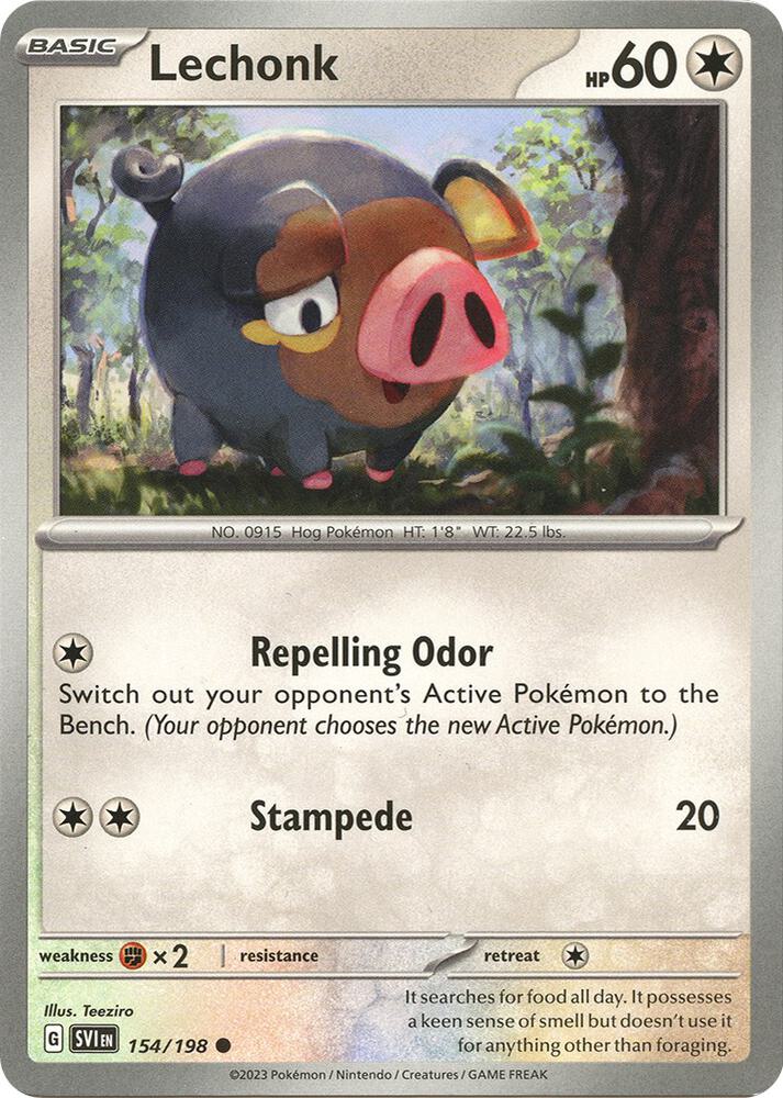 Lechonk 154/198 (SV01: Scarlet & Violet Base Set) 