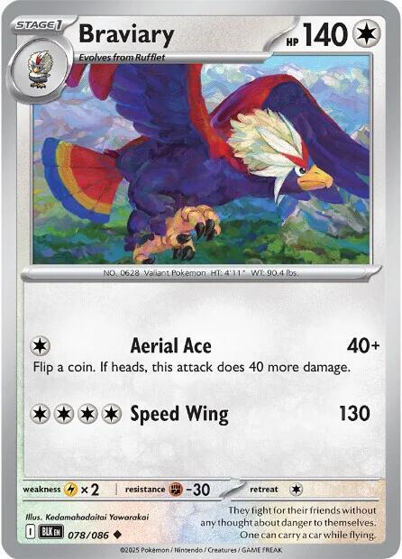 Braviary 078/086 (SV: Black Bolt) 