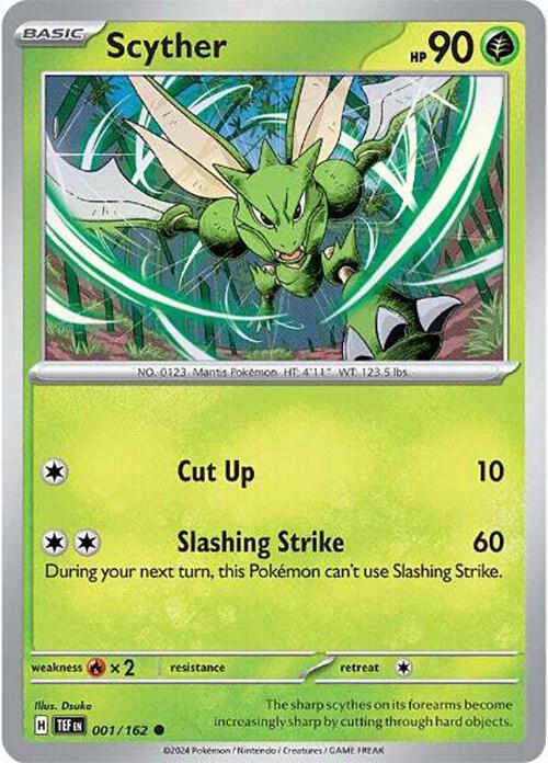 Scyther 001/162 (SV05: Temporal Forces)  - Reverse Holofoil